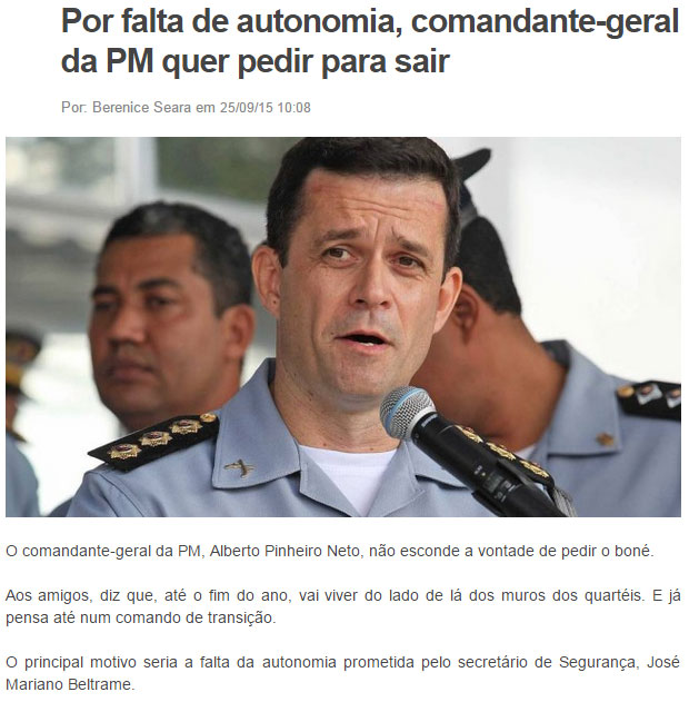 Reprodução do blog Extra, Extra!